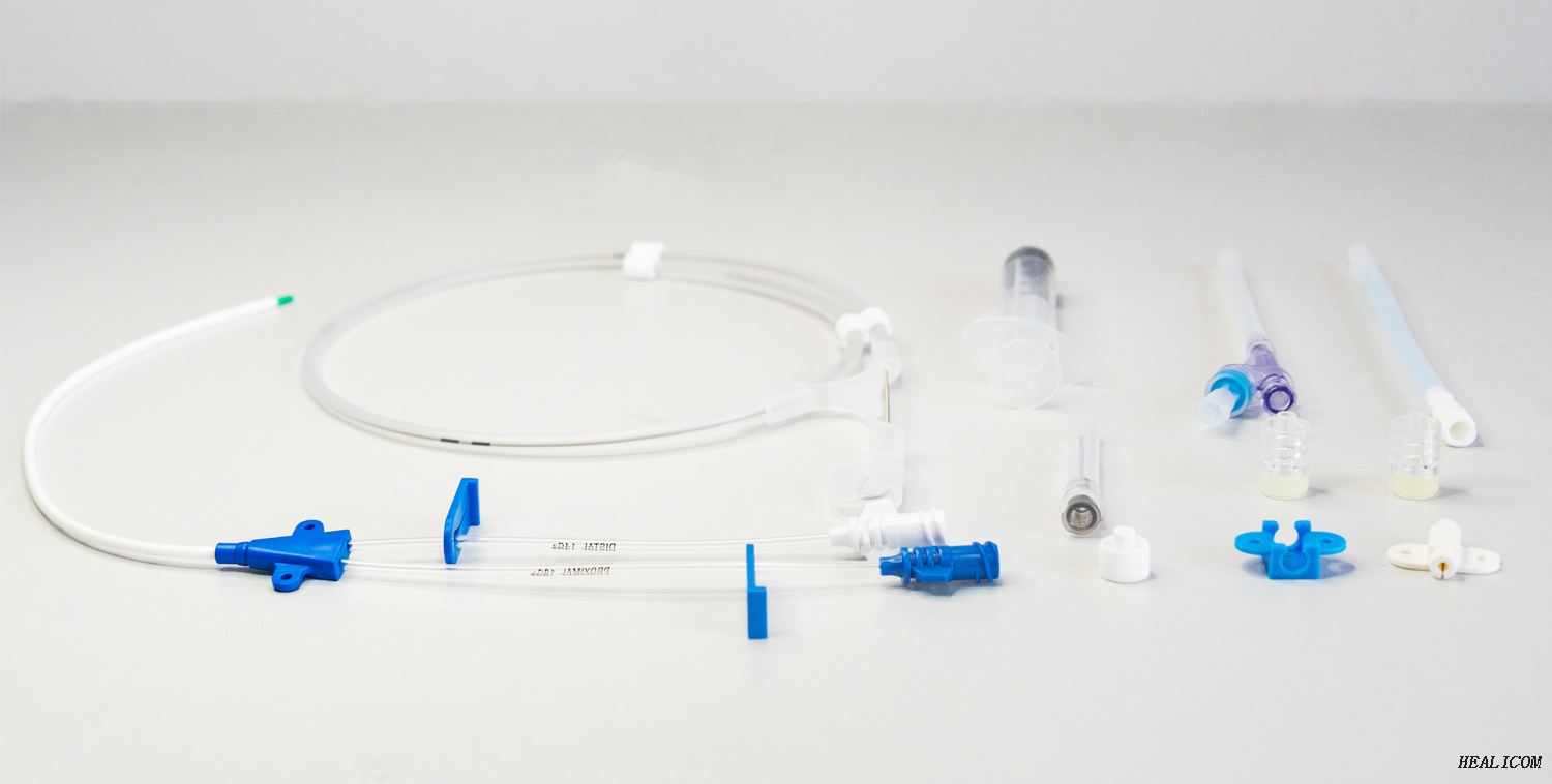 Consumabili medici Kit catetere venoso centrale monouso sterile a doppio lume