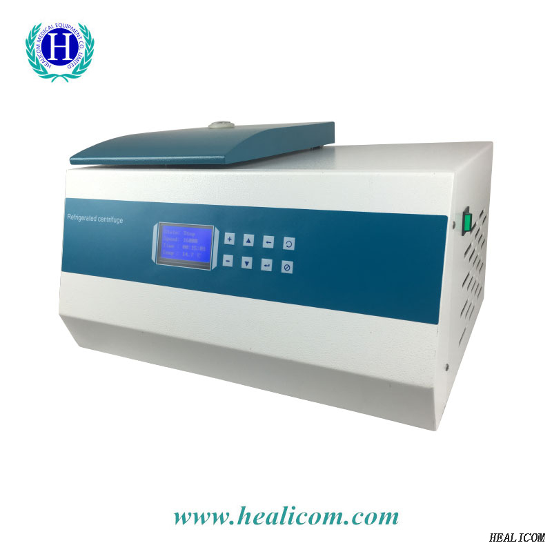 Uso del laboratorio dell'ospedale della macchina della centrifuga refrigerata ad alta velocità da tavolo HC-16F di vendita calda