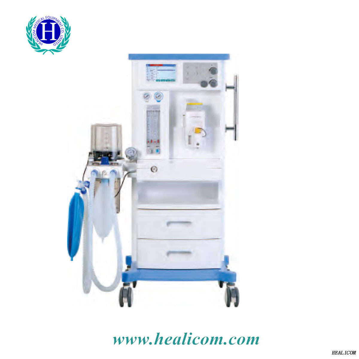 2021 Healicom attrezzatura medica avanzata HA-6100D ICU sistema di anestesia della macchina per anestesia