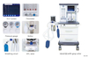 Attrezzature mediche per anestesia L'ospedale approvato CE/ISO usa il prezzo della macchina per anestesia portatile HA-6100