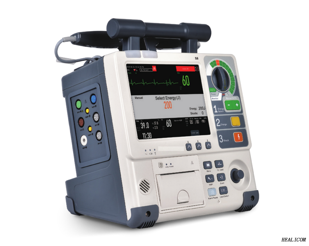 S8 Defibrillatore medico portatile di pronto soccorso ad alte prestazioni e prezzo basso ICU / Defibrillatore monitor con CE Disponibile